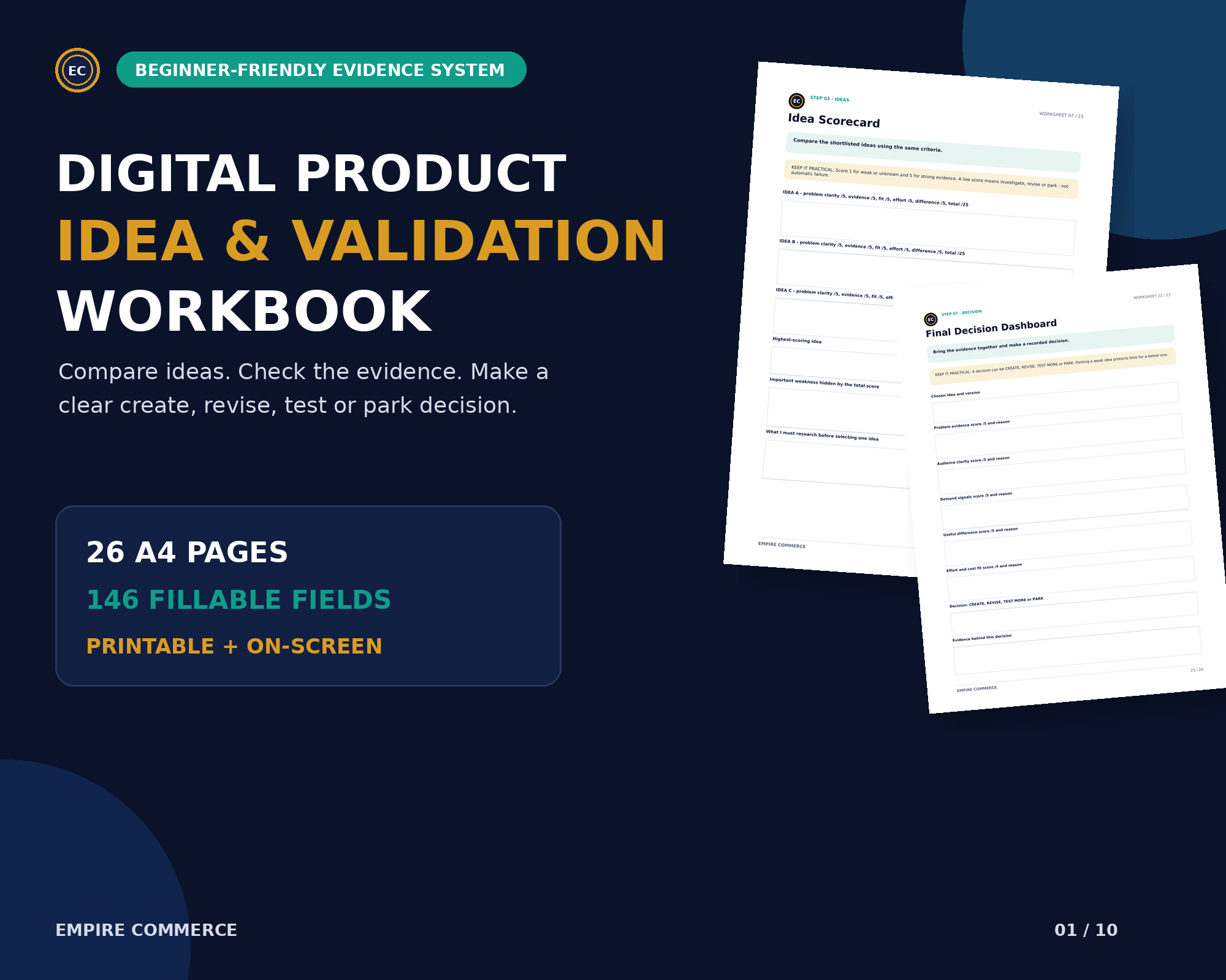 Digital Product Idea Validation Workbook