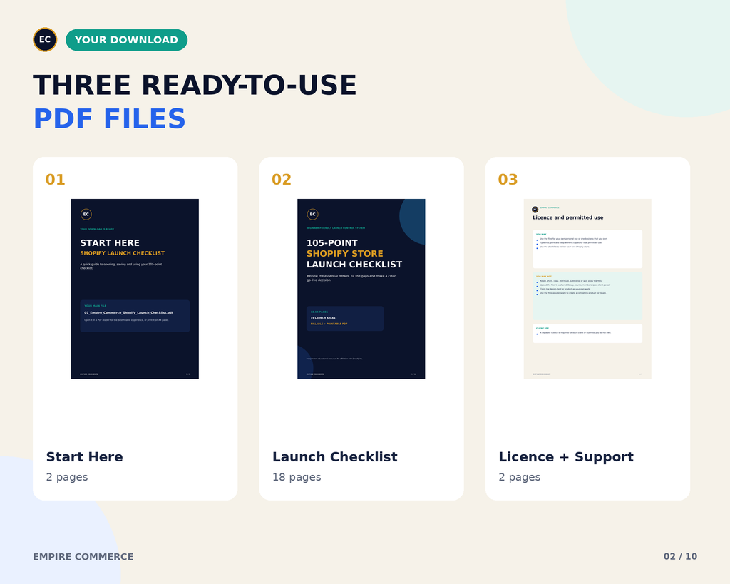 Shopify Store Launch Checklist – 105-Point