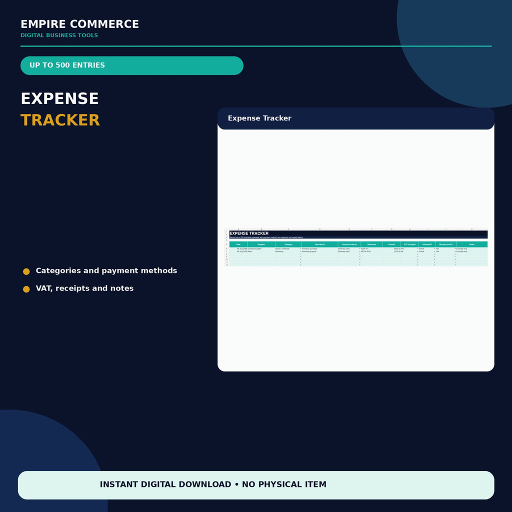Ecommerce Cash Flow Tracker