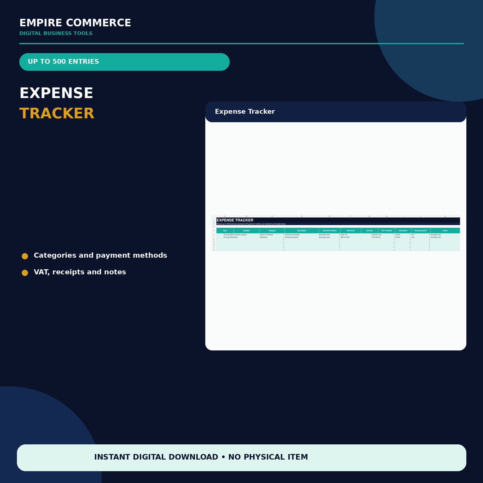 Ecommerce Cash Flow Tracker