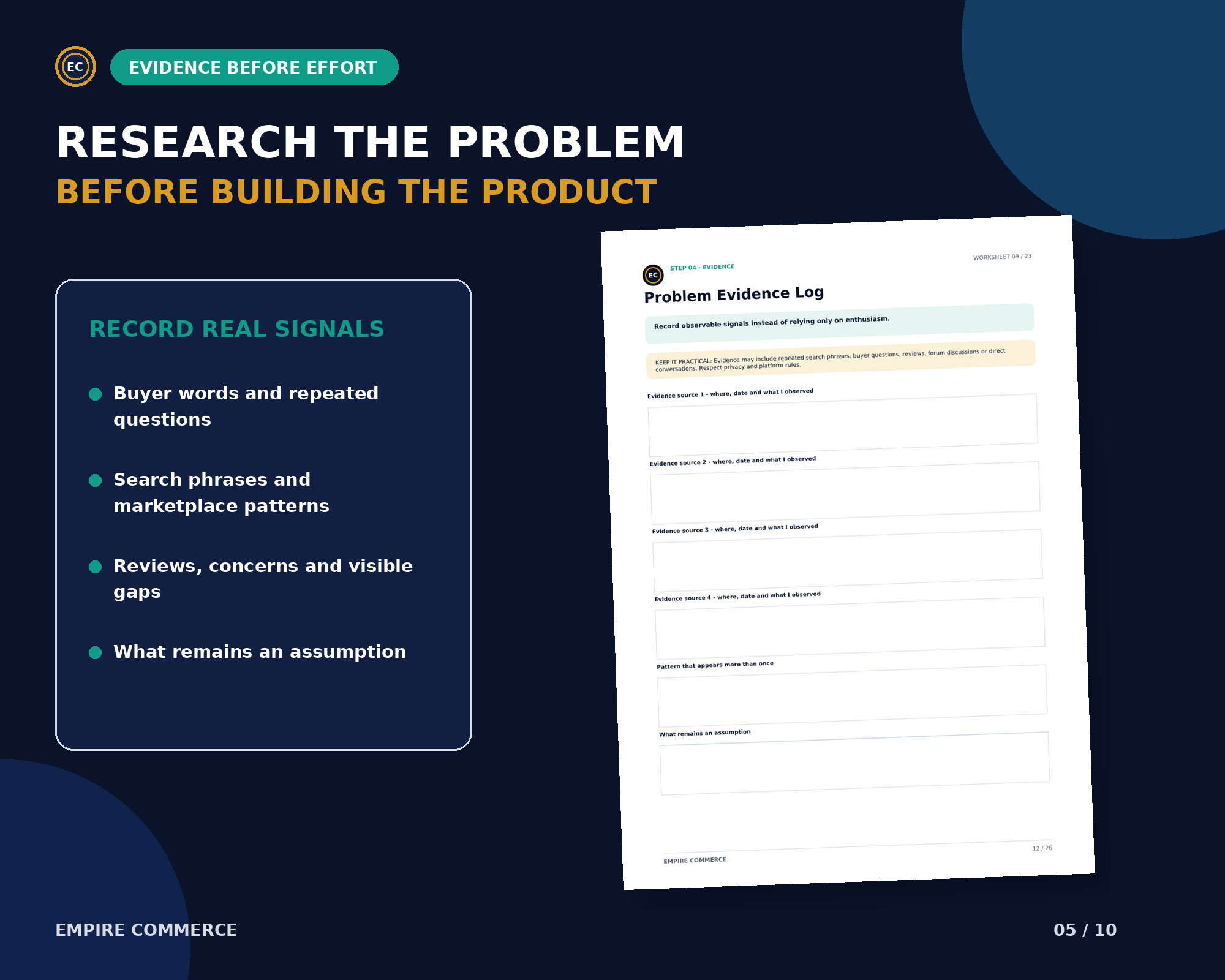 Digital Product Idea Validation Workbook