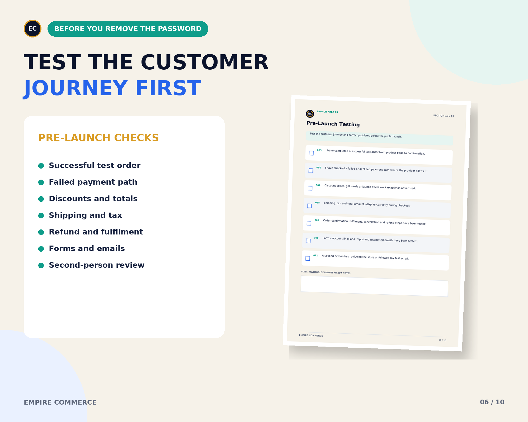 Shopify Store Launch Checklist – 105-Point