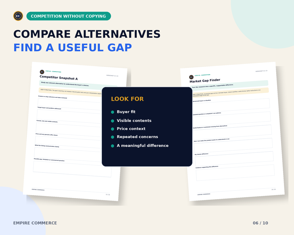 Digital Product Idea Validation Workbook