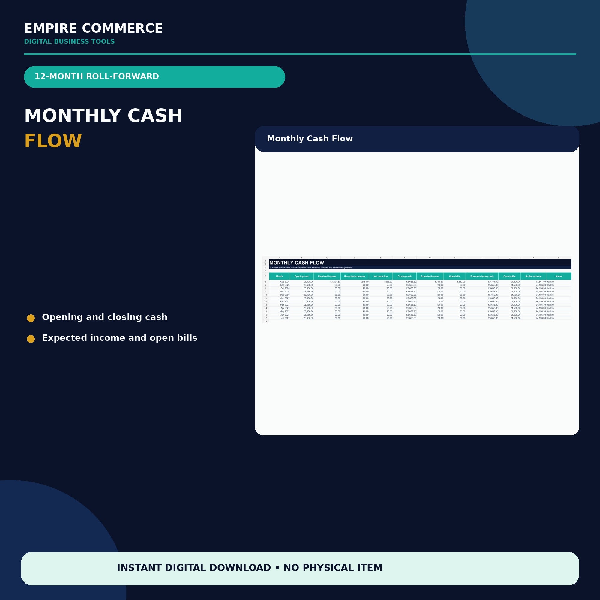 Ecommerce Cash Flow Tracker