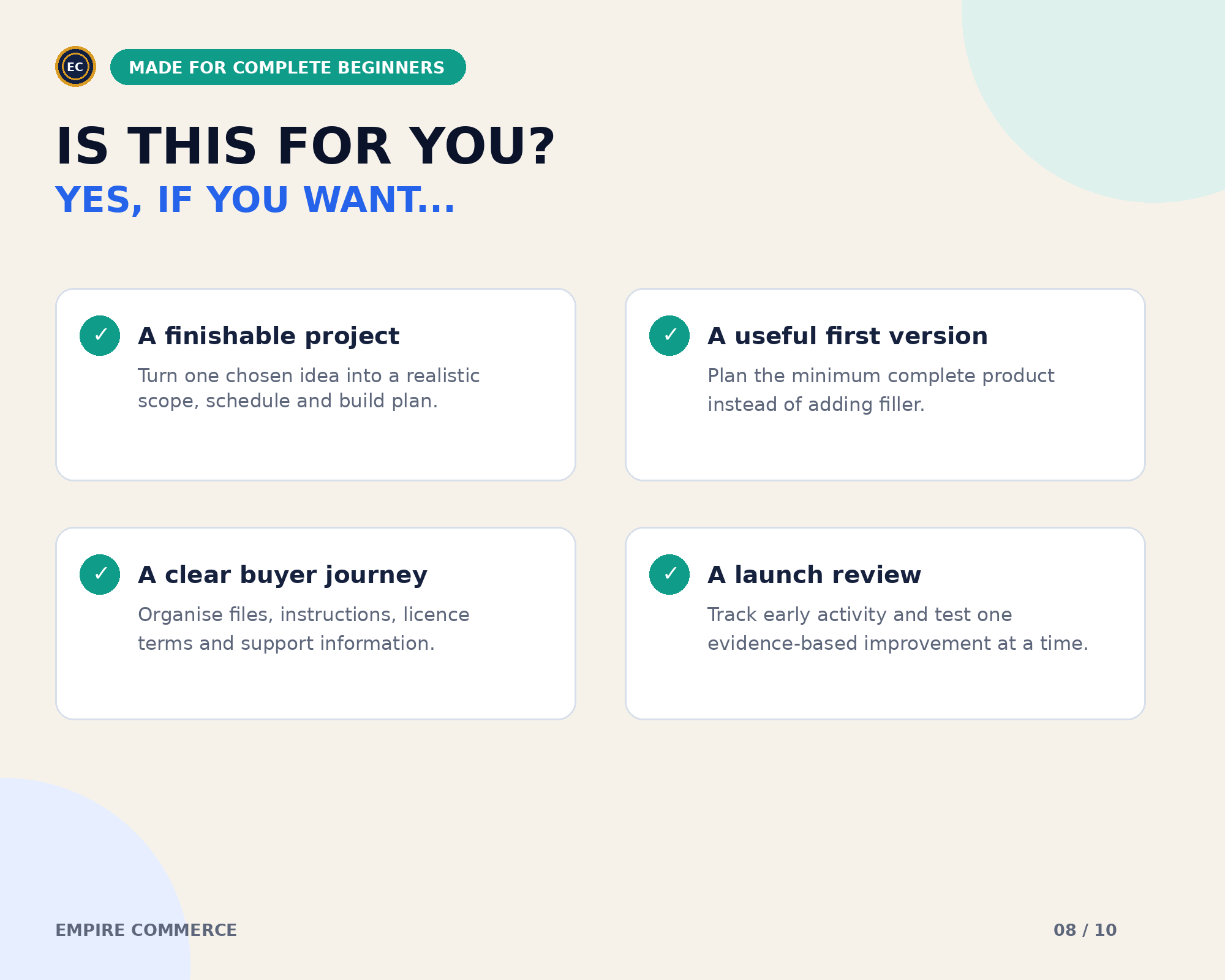 Digital Product Creation & Launch Planner