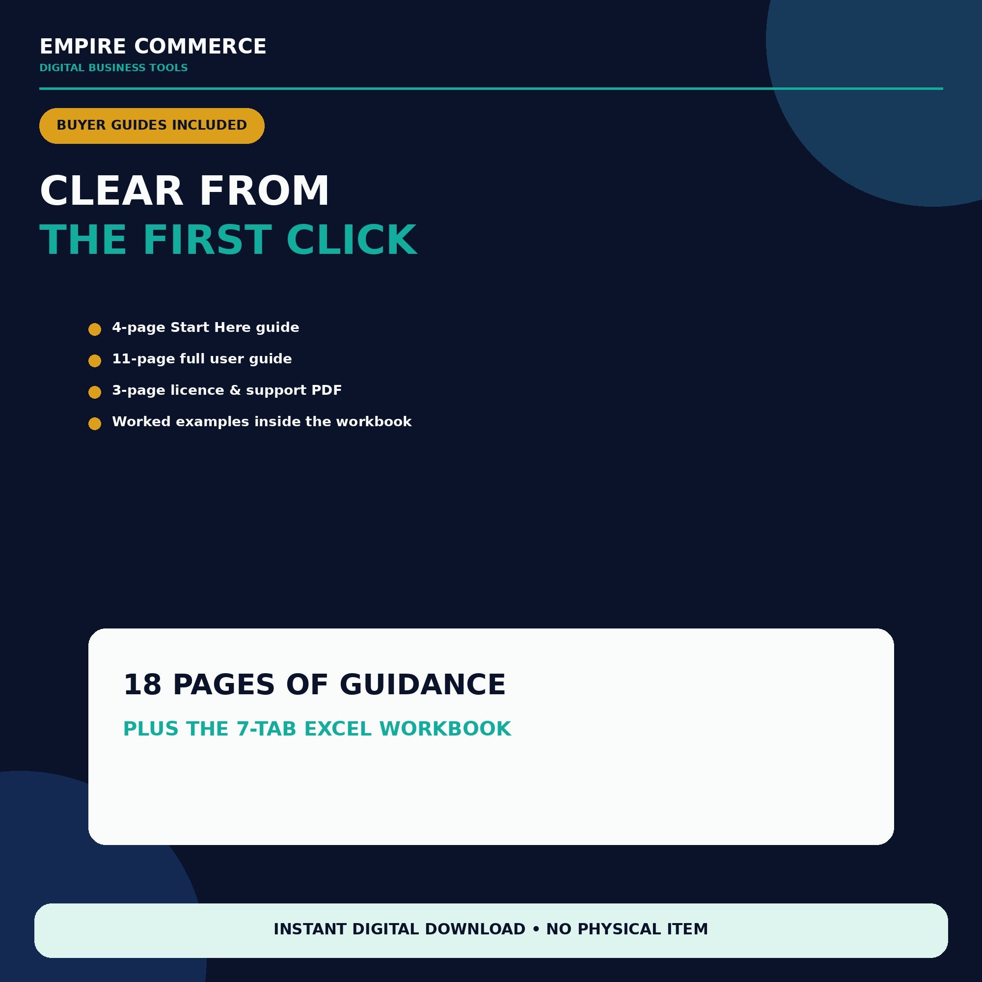 Ecommerce Content Planner Spreadsheet