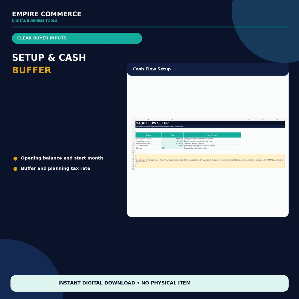 Ecommerce Cash Flow Tracker
