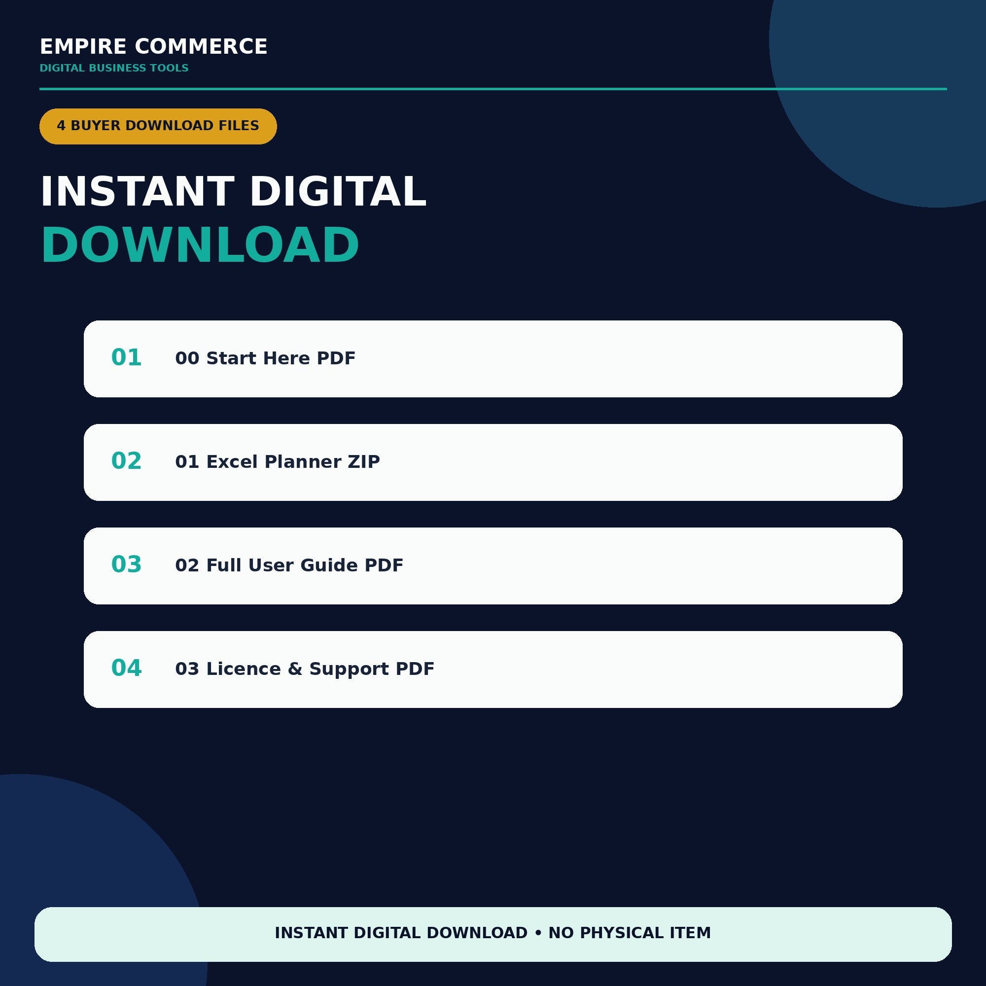 Ecommerce Content Planner Spreadsheet