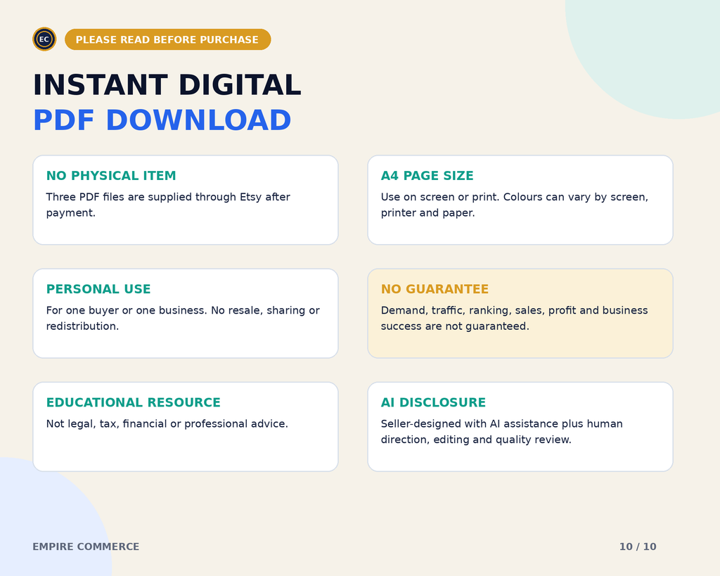 Digital Product Idea Validation Workbook